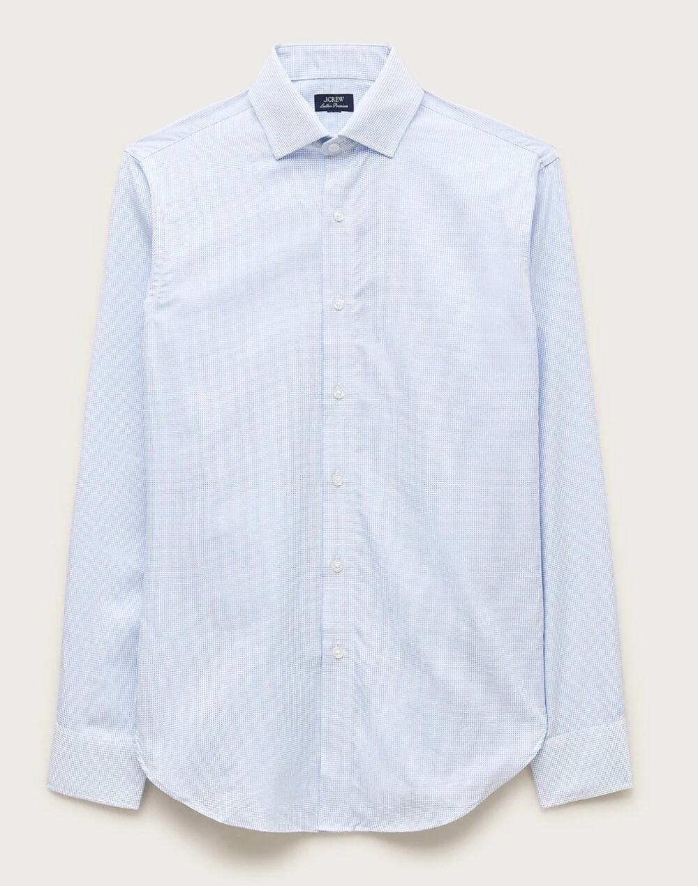 J.Crew Ludlow Premium Slim Fit Dress Shirt Button Up Blue 16.5 36 Cotton Mens